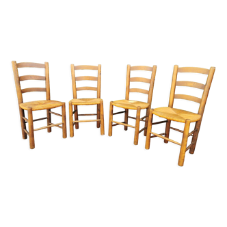 Set of 4 mulched chairs by Georges Robert