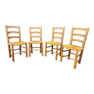 Set of 4 mulched chairs by Georges Robert