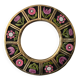 Mithé Espelt - glazed ceramic mirror. Floral decoration, 1960s.