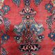 Antique Persian Kashan prayer handmade rug 131cm x 198cm 1920s - 1C1222