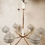 Star chandelier 50s Maison Arlus