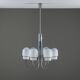 Angelo Gaetano Sciolari chandelier with six misty glass shades