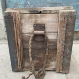 Ancient timber maritime military crate