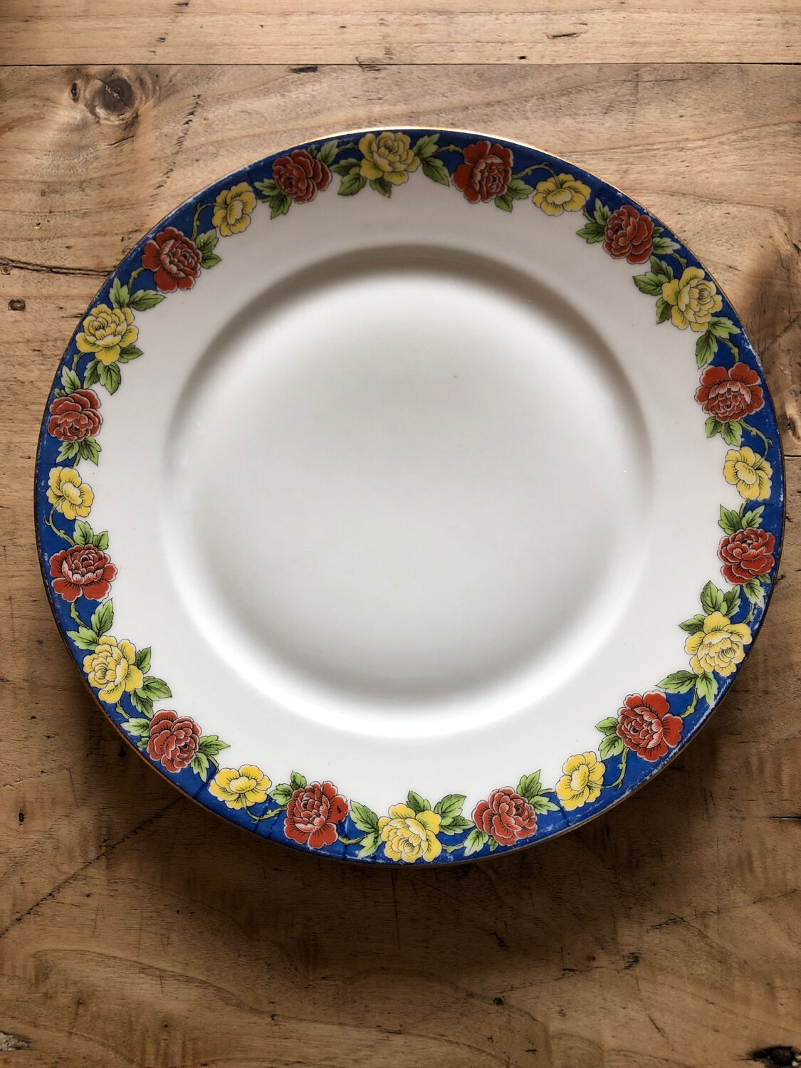 Flat porcelain plate from Limoges F Legrand