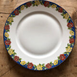 Flat porcelain plate from Limoges F Legrand