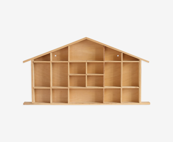 Etagère maison en bois