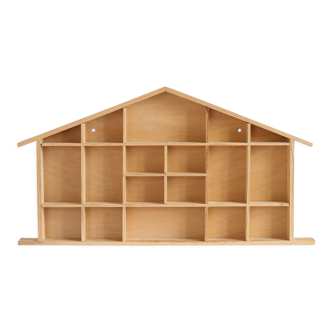 Etagère maison en bois