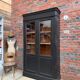 Patinated Napoleon III display cabinet