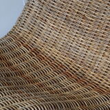 Vintage chaise longue "Karlskrona" in rattan by Carl Öjerstam, 1990