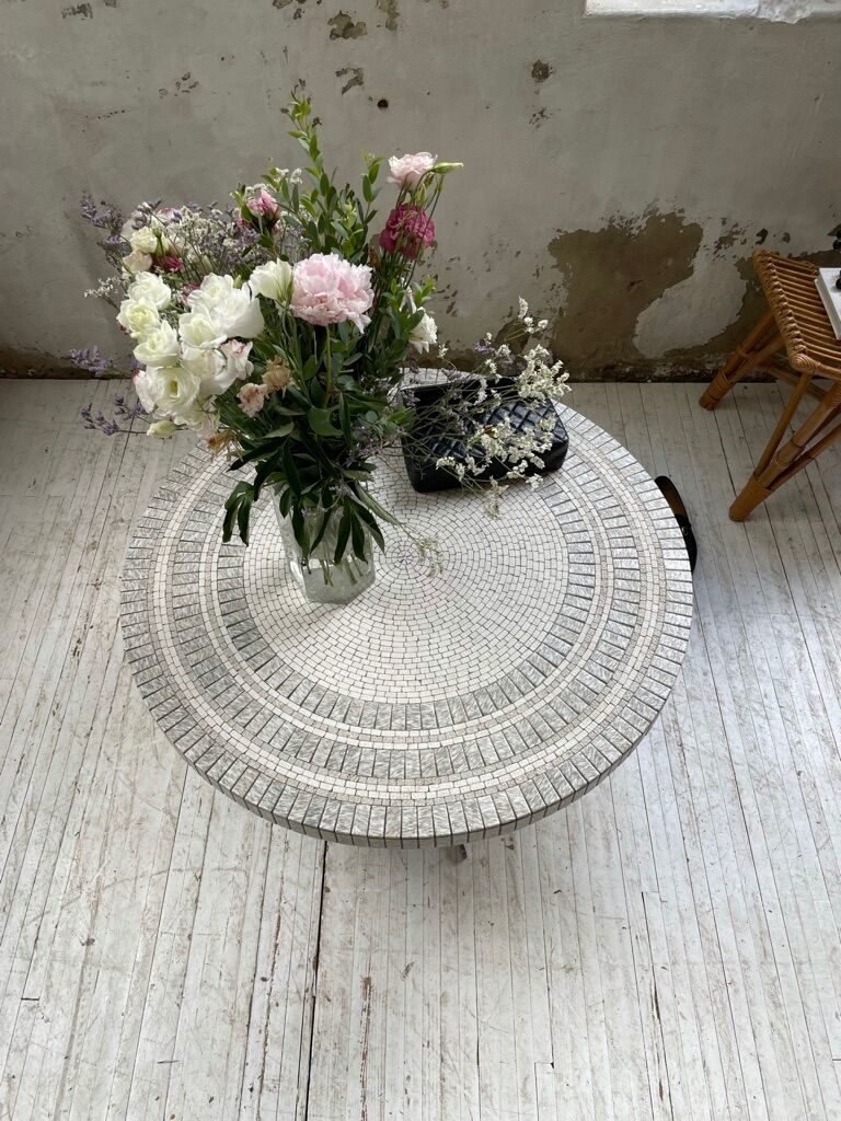 Heinz Lilienthal marble mosaic coffee table