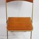 Set of three folding chairs opera golden yellow/mustard