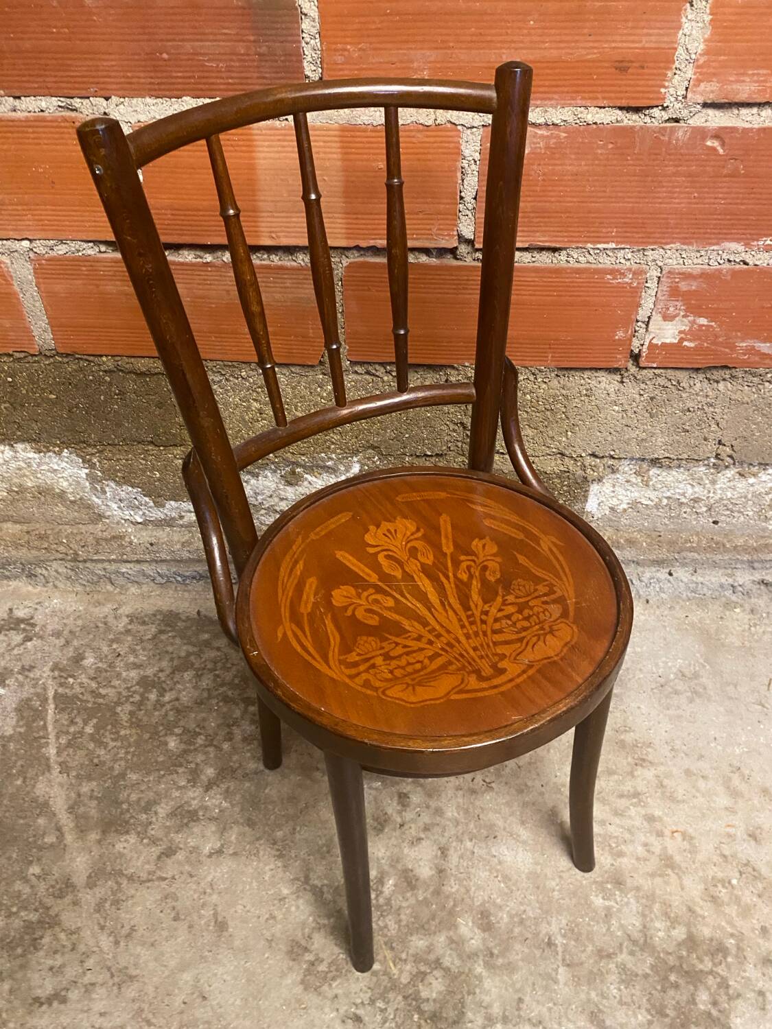 Bistro chair thonet mudson j. & j. kohn bentwood curved wood 1930 ra