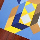 "tridimor" silkscreen by Victor Vasarely 1969