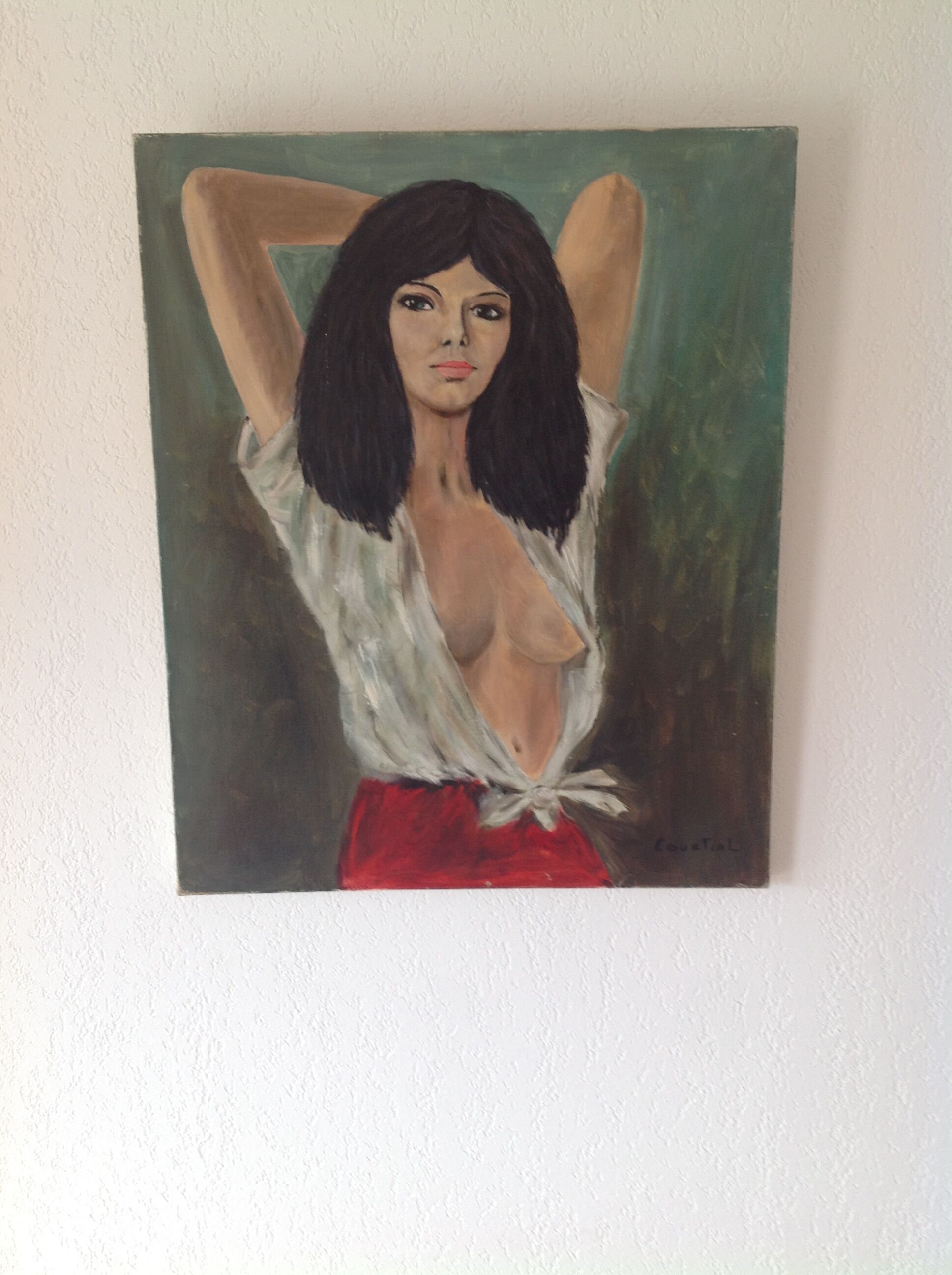 Oil on canvas woman