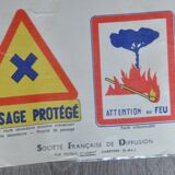 Old driving school poster highway code collection deco garage workshop