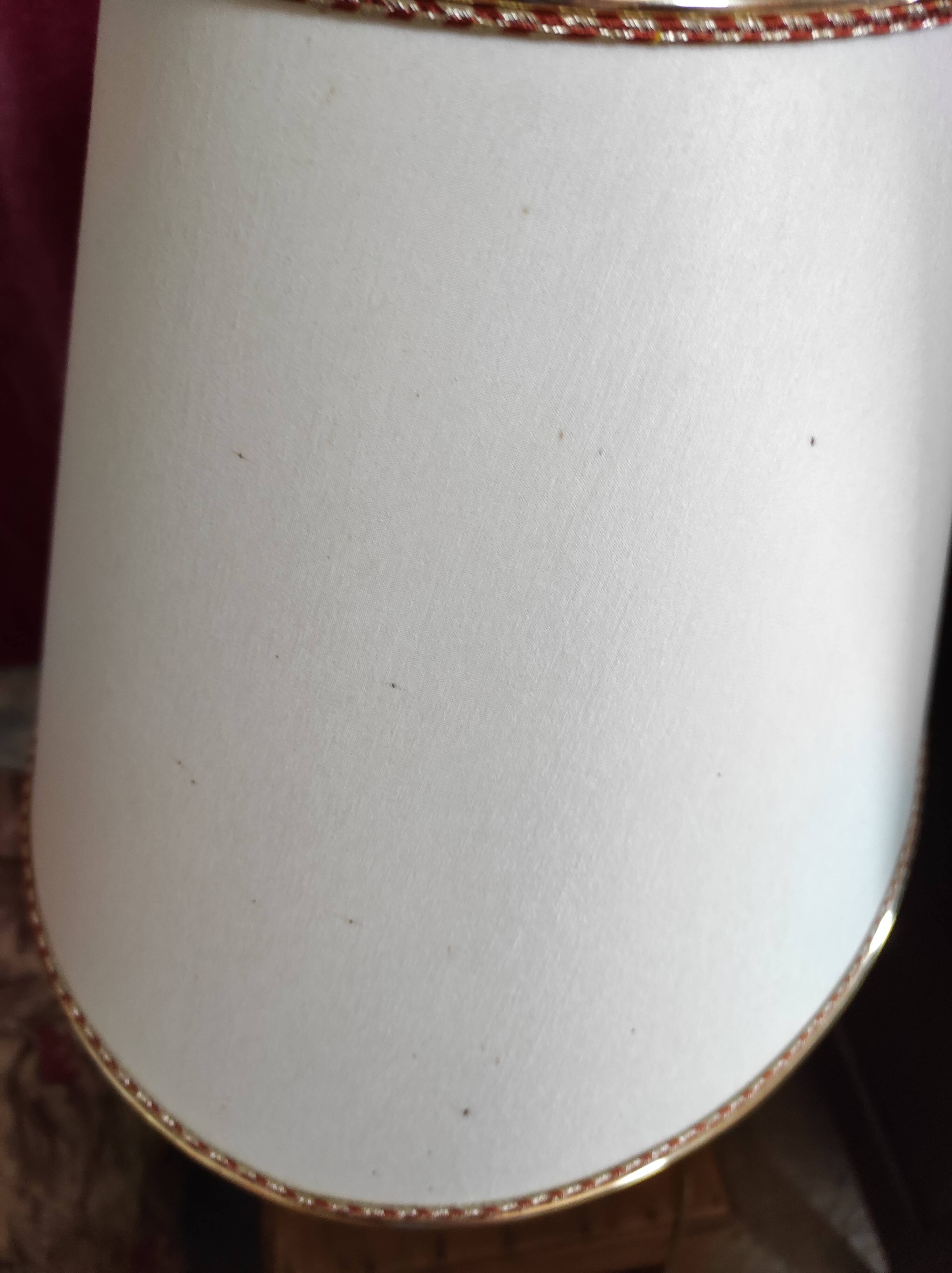 Living room lamp in gilded and black bronze