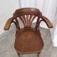 Chaise de salle à manger vintage en bois courbé : fauteuil style Thonet du milieu du siècle
