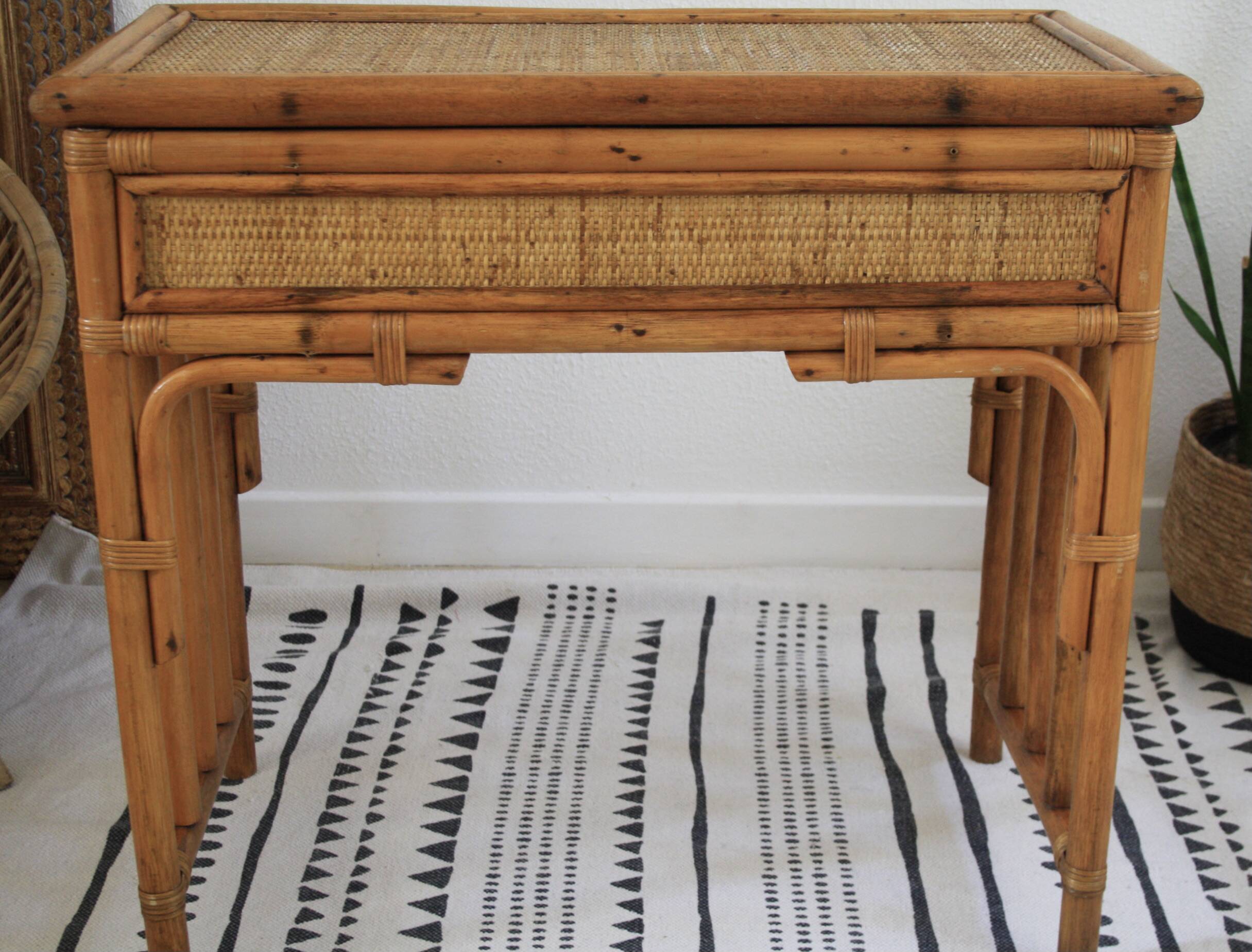 Dressing table or rattan desk