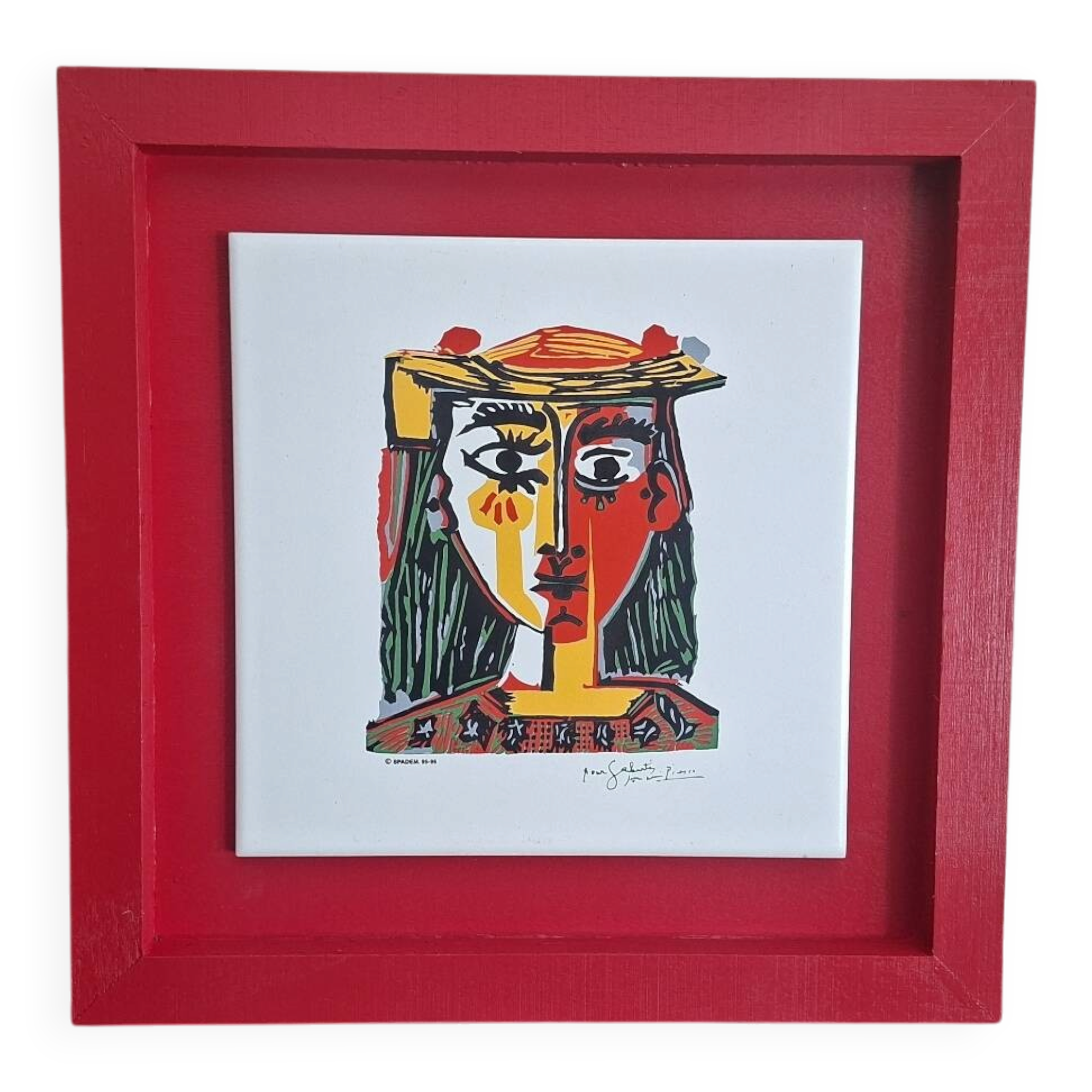 Cubist Table Ceramic Picasso (After)