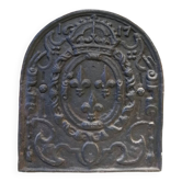 Plaque de fond de cheminée en fonte XVIIème siècles