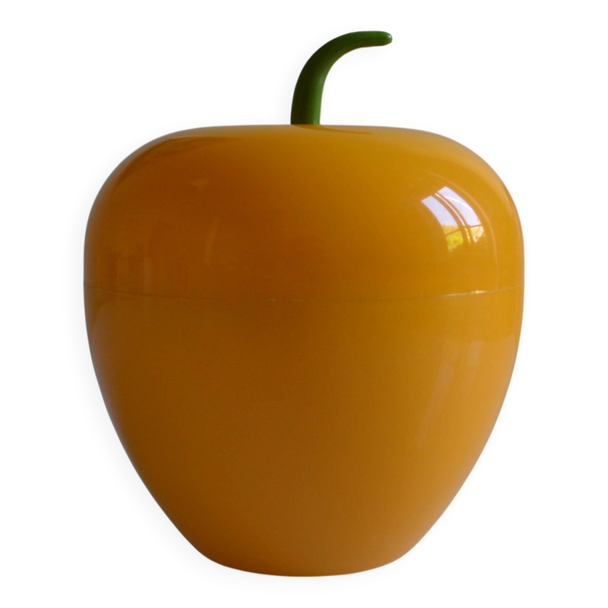 Yellow apple ice bucket 1970s somm paris