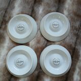 4 White Square Egg Cups