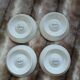 4 White Square Egg Cups