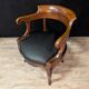 Restoration walnut office chair