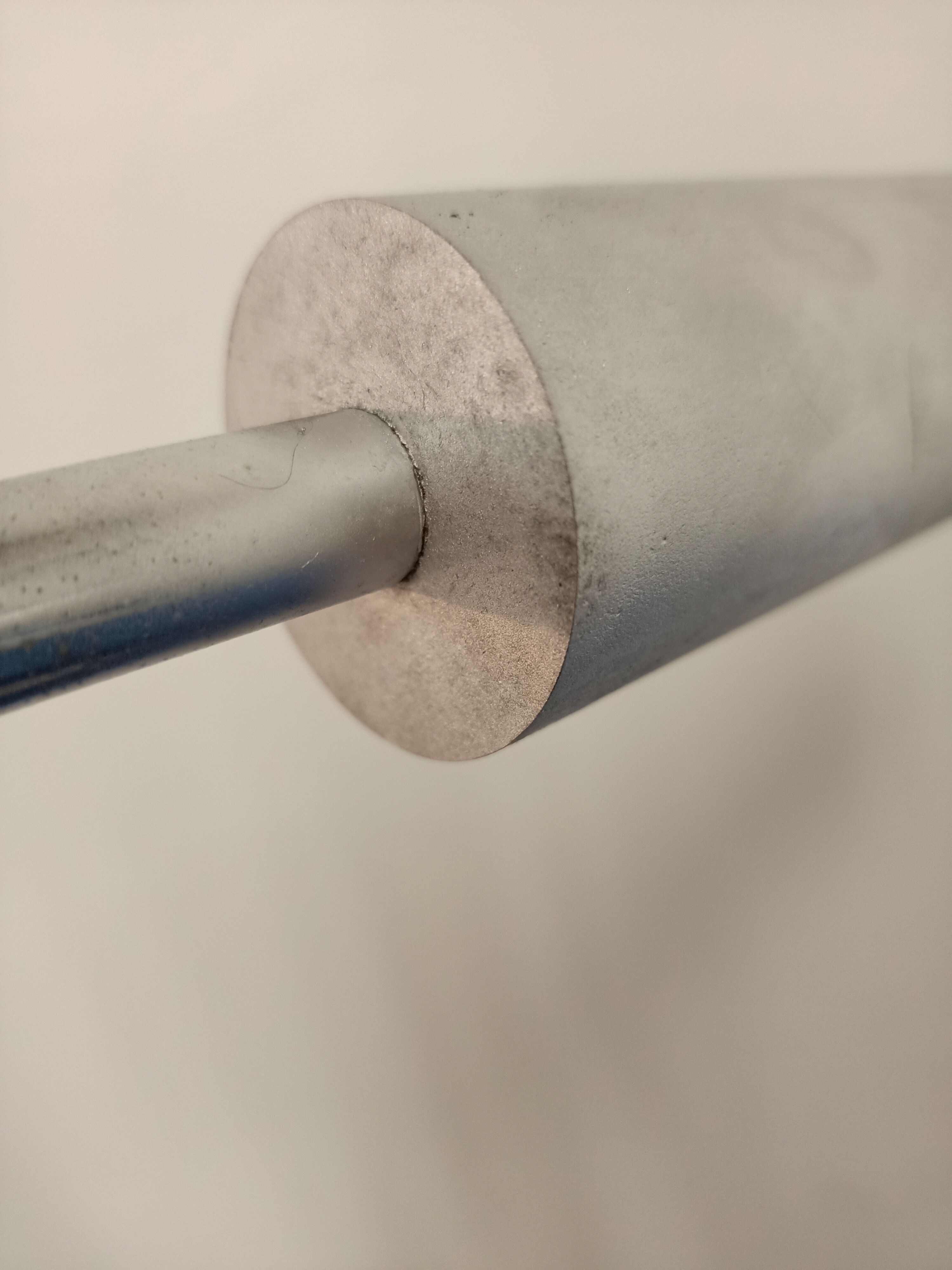 Lampadaire seventies en aluminium et chrome