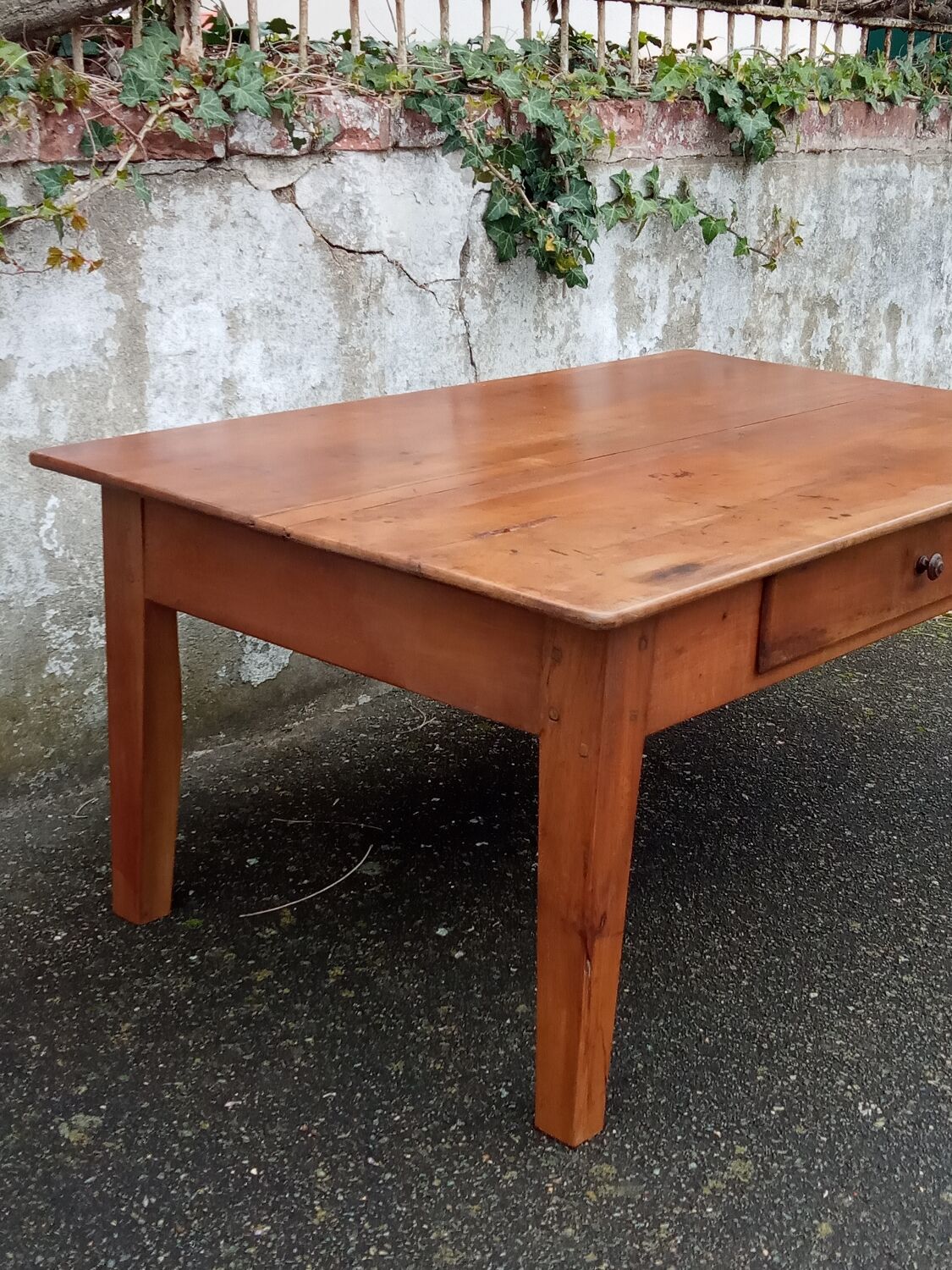 Cherry wood coffee table