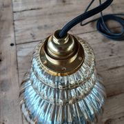 Suspension vintage en verre