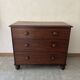 English mahogany commode