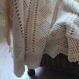 Antique crochet bedspread