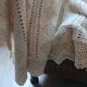 Dessus de lit ancien en crochet