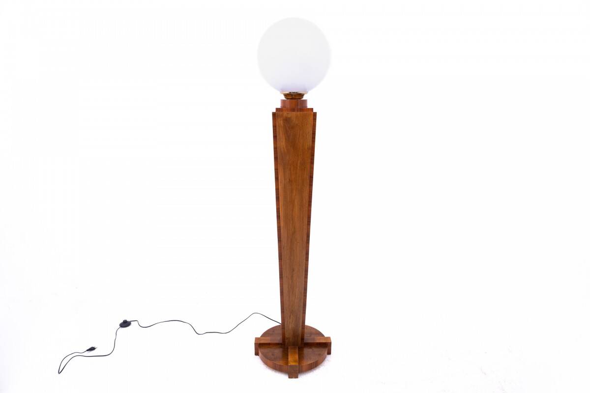 Art Deco floor lamp, Poland, mid-20th century.