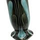 Vase barbotine Art-Nouveau décor fleurs d'Iris