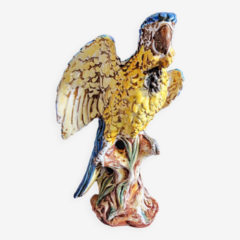 Large ceramic parrot