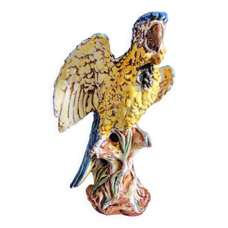 Large ceramic parrot