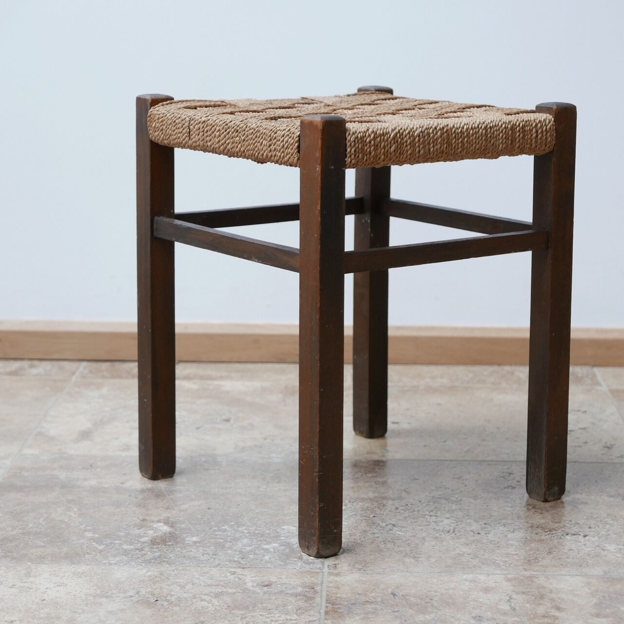 Mid-century german cord stool