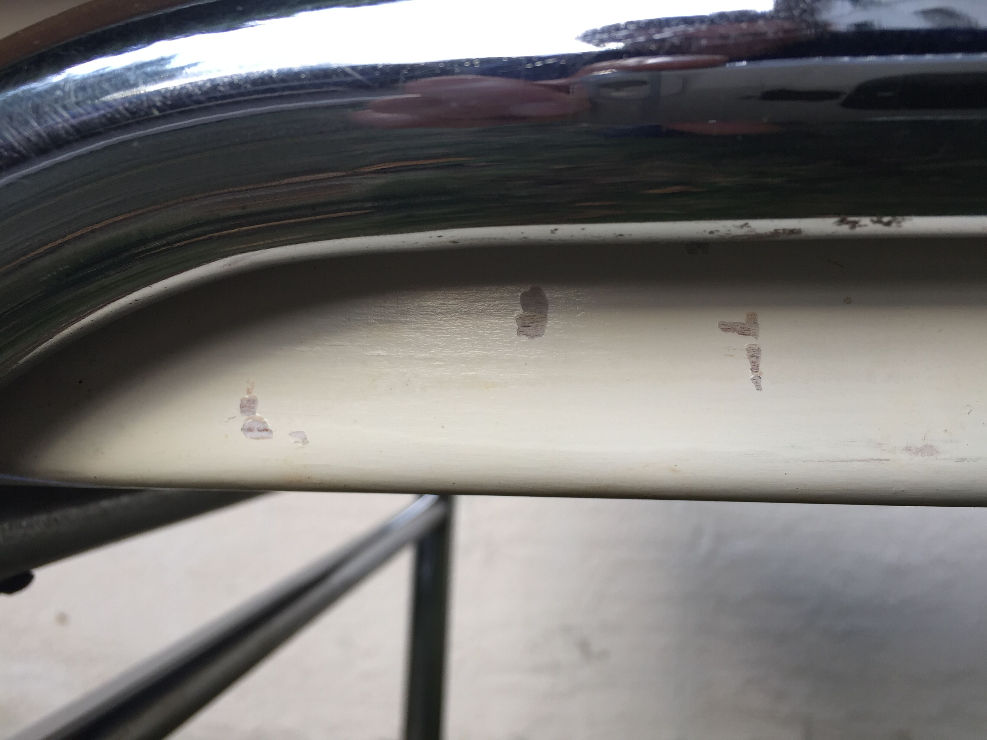 White vintage formica table 60s