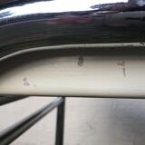 White vintage formica table 60s