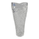 Vase en cristal avec gravure motif floral Irena Pologne - H 22 cm