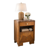 Art Deco bedside table with marble tops.