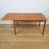 Vintage Scandinavian dining table with extension, stamped Garnas - Sweden - 1960s