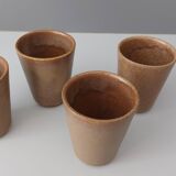 Set of 4 vintage DIGOIN stamped cups