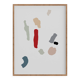 Abstract pebbles giclee print 50x70 cm
