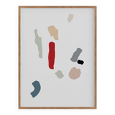 Abstract pebbles giclee print 50x70 cm