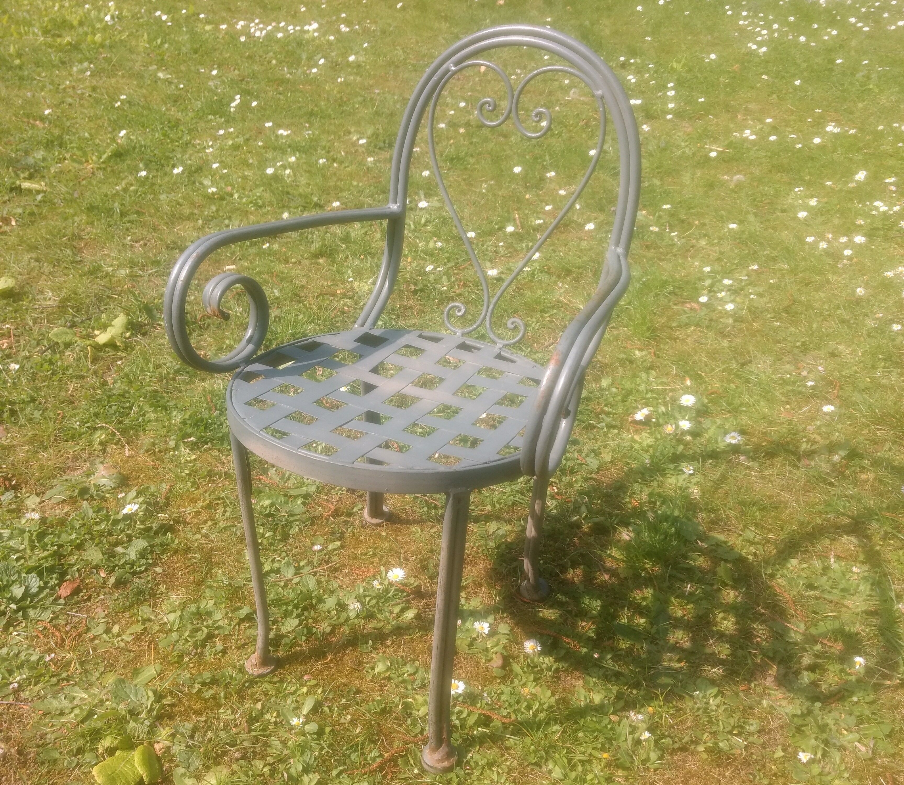 Retro child garden armchair