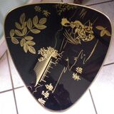 Side table, tripod, compass leg, pick shape, Japanese décor