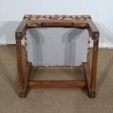 Suite of 4 oak chairs, monastic taste – early twentieth